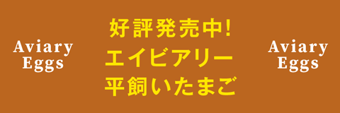 近日発売！エイビアリー平飼いたまご　Aviary Eggs